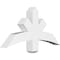 Ekena Millwork Alberta Architectural Grade PVC Gable Bracket, 36"W x 18"H x 4"D x 4"F, 12/12 Pitch GBP036X18X0404ALB00 - alternate 1